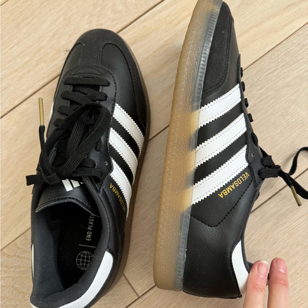 Adidas Originals Vegan Velosamba Samba Black Gum Sneakers W 9